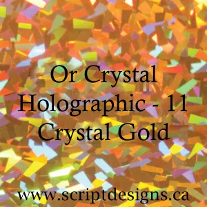 HOL11 Gold Crystal  - Siser Holographic