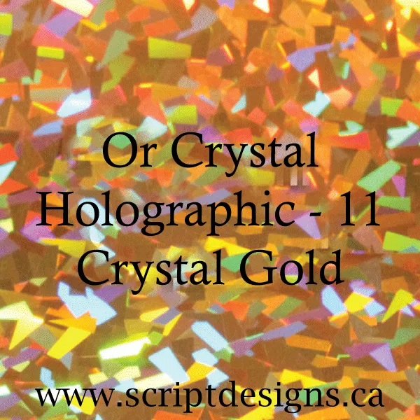 HOL11 Gold Crystal  - Siser Holographic