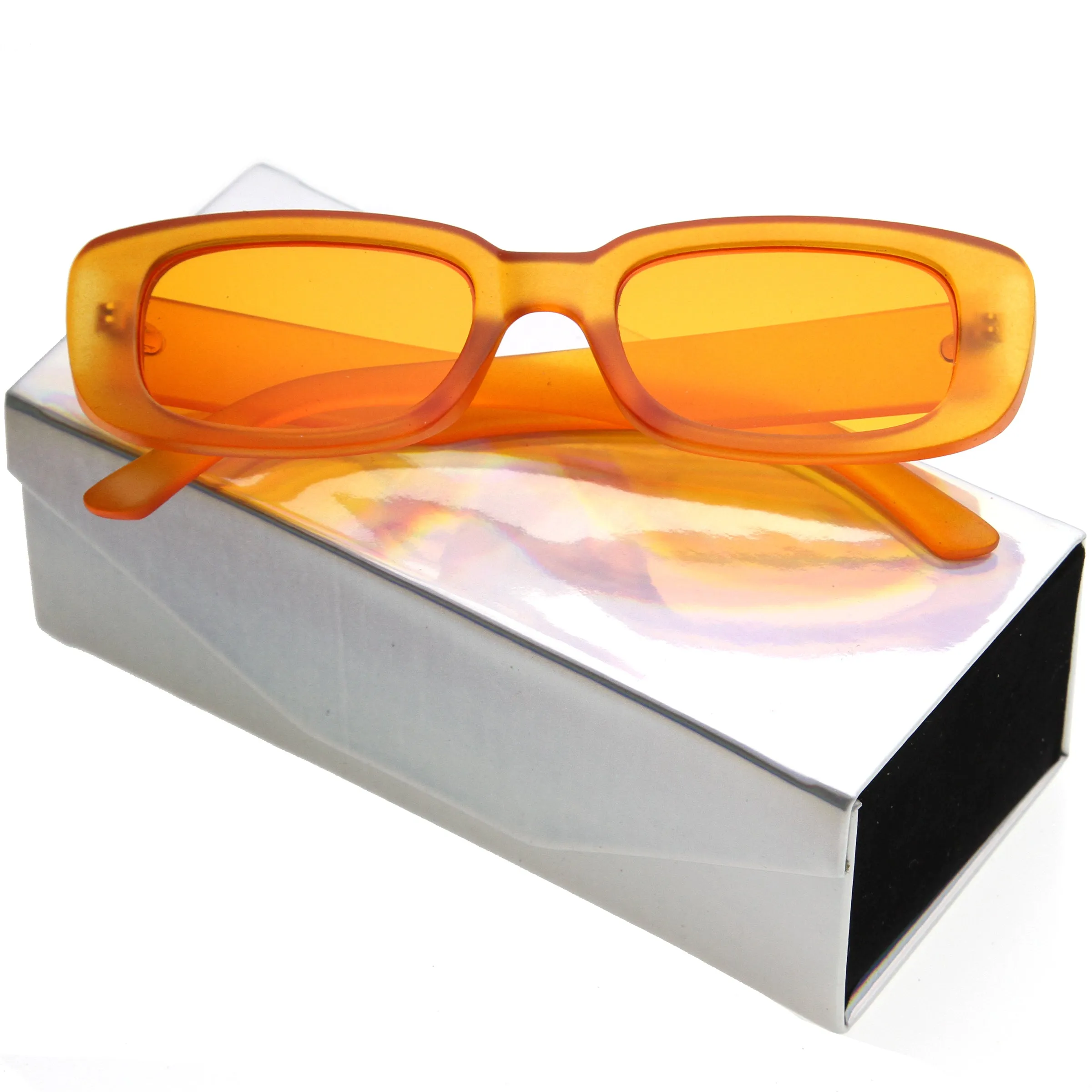 Holographic 6" Fold Up Portable Holo Sunglasses Case D199
