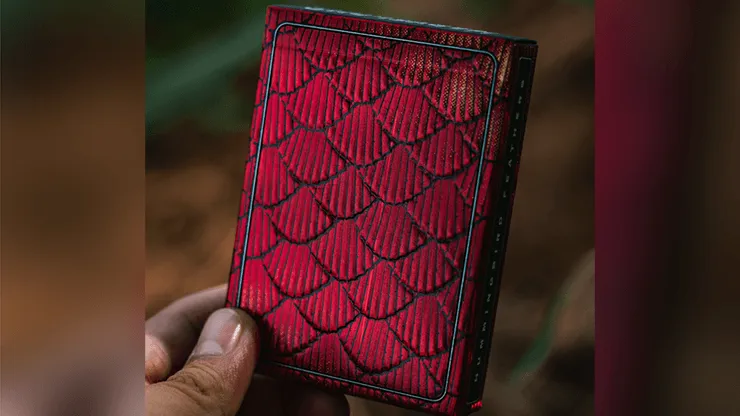 Hummingbird Feathers Red Playing Cards Cartamundi