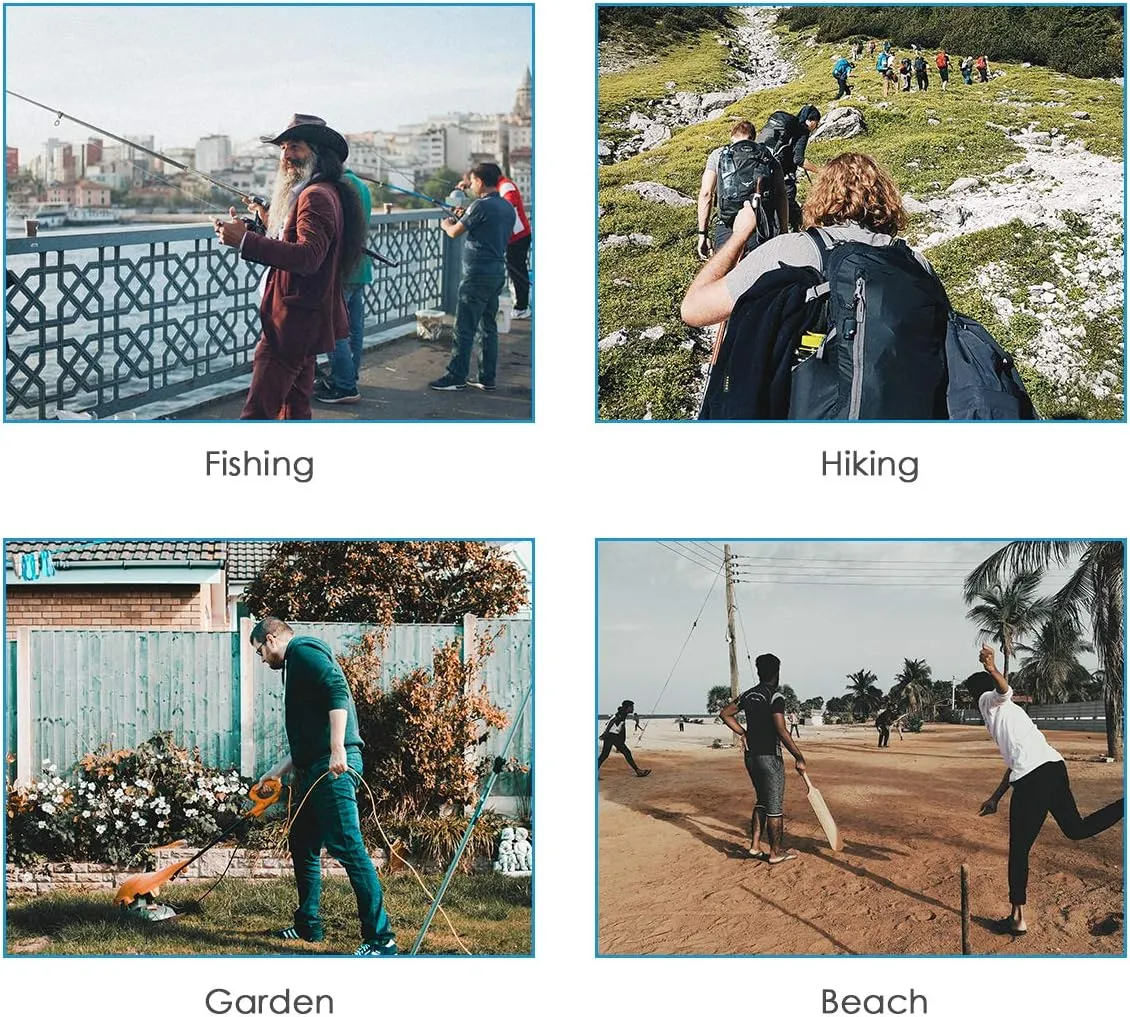 IYEBRAO 2 Pack Mens UV Protection Sun Hat with Neck Flap Summer Foldable Mesh Boonie Cap for Fishing Hiking Garden Work