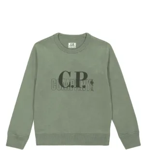 Kids CP Company Khaki Sweatshirt