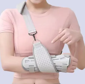 Kids Wrist Brace with Arm Sling Adult Wrist Support Brace Belt Youth Hand Immobilizer Children Night Support to Aid Sprains Strains Tendonitis Carpal Tunnel (Right hand, Large)