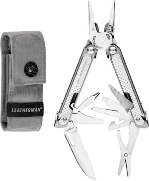 LEATHERMAN, FREE P2 Multitool with Magnetic Locking, One Size Hand Accessible Tools, Made in the USA, with Premium Nylon Sheath