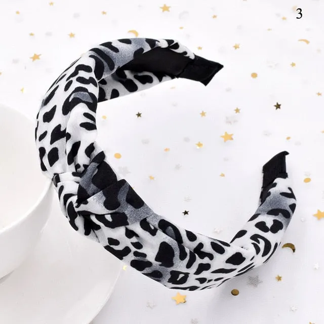 Leopard Pattern Hair Band Snake Animal Print