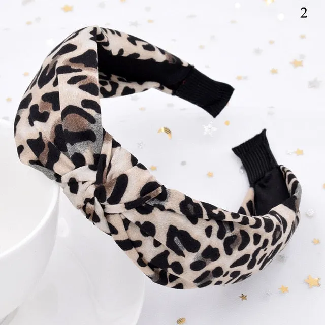 Leopard Pattern Hair Band Snake Animal Print