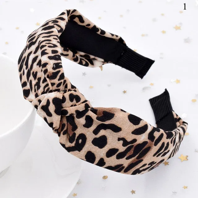 Leopard Pattern Hair Band Snake Animal Print