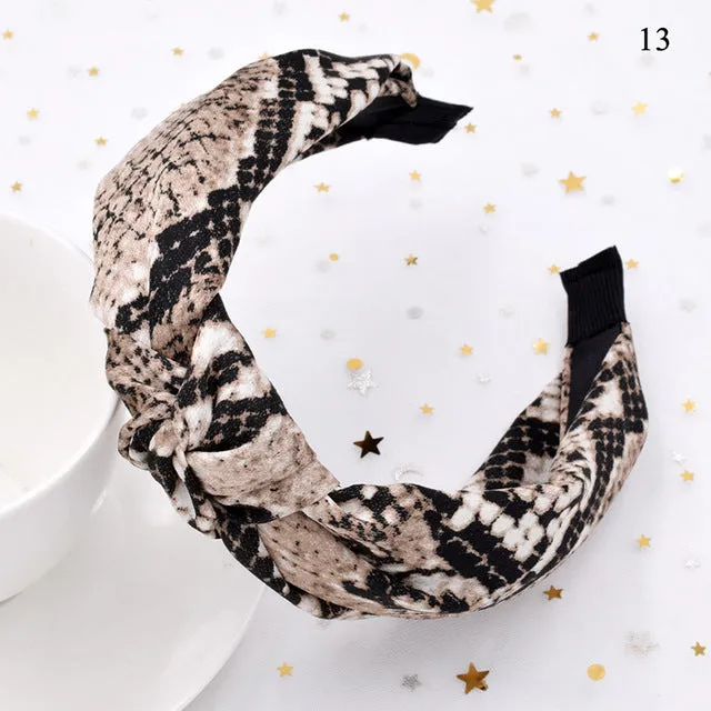 Leopard Pattern Hair Band Snake Animal Print