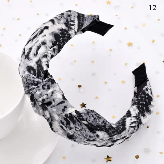 Leopard Pattern Hair Band Snake Animal Print