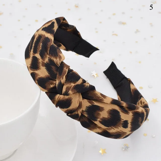 Leopard Pattern Hair Band Snake Animal Print