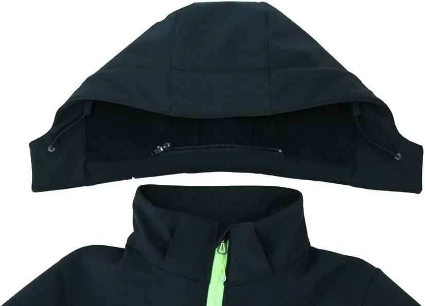 M2C Boys Girls Hooded Windbreaker Fleece Lined Softshell Jacket