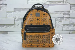 Mcm Mmk 5SVE97 Stark Special Cognac / CO001  Pvc Mini Backpacks Shw