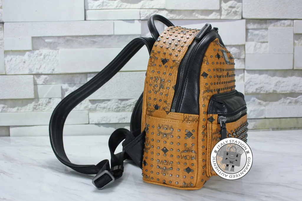 Mcm Mmk 5SVE97 Stark Special Cognac / CO001  Pvc Mini Backpacks Shw