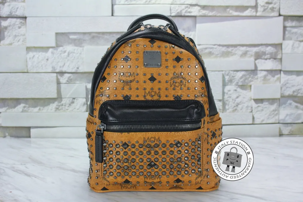 Mcm Mmk 5SVE97 Stark Special Cognac / CO001  Pvc Mini Backpacks Shw
