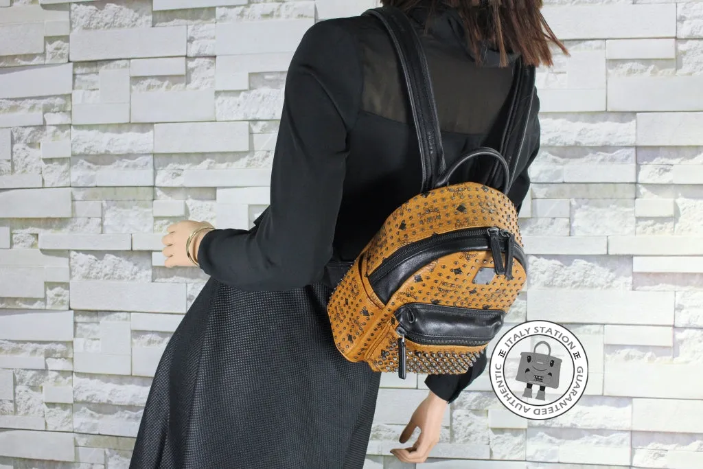Mcm Mmk 5SVE97 Stark Special Cognac / CO001  Pvc Mini Backpacks Shw