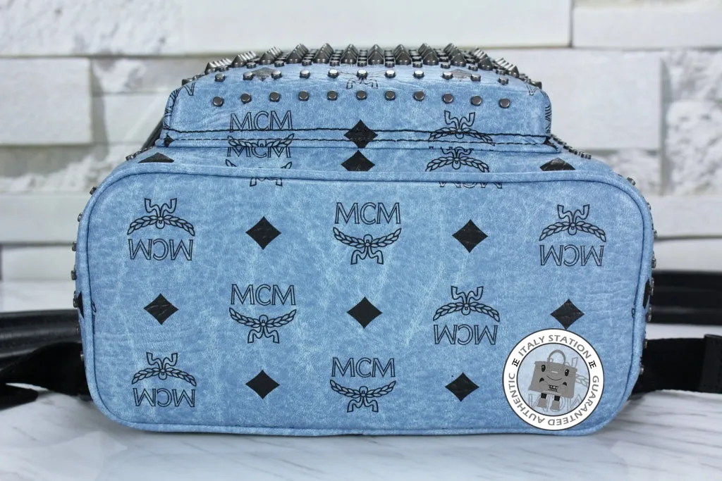 Mcm Mmk 5SVE97 Stark Special Denim / LE001  Pvc Mini Backpacks Shw