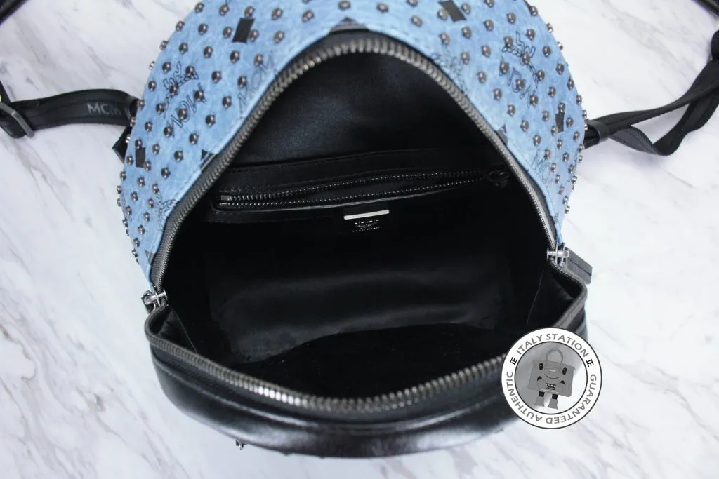 Mcm Mmk 5SVE97 Stark Special Denim / LE001  Pvc Mini Backpacks Shw