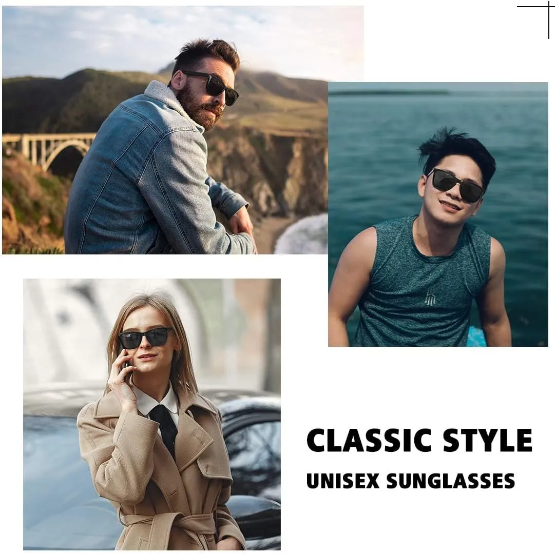 MEETSUN Polarized Sunglasses for Women Men Trendy Classic Retro Designer Style