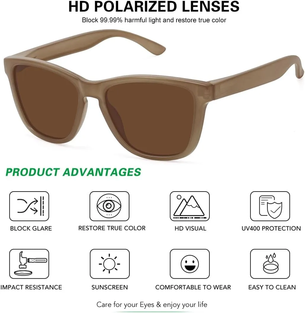 MEETSUN Polarized Sunglasses for Women Men Trendy Classic Retro Designer Style