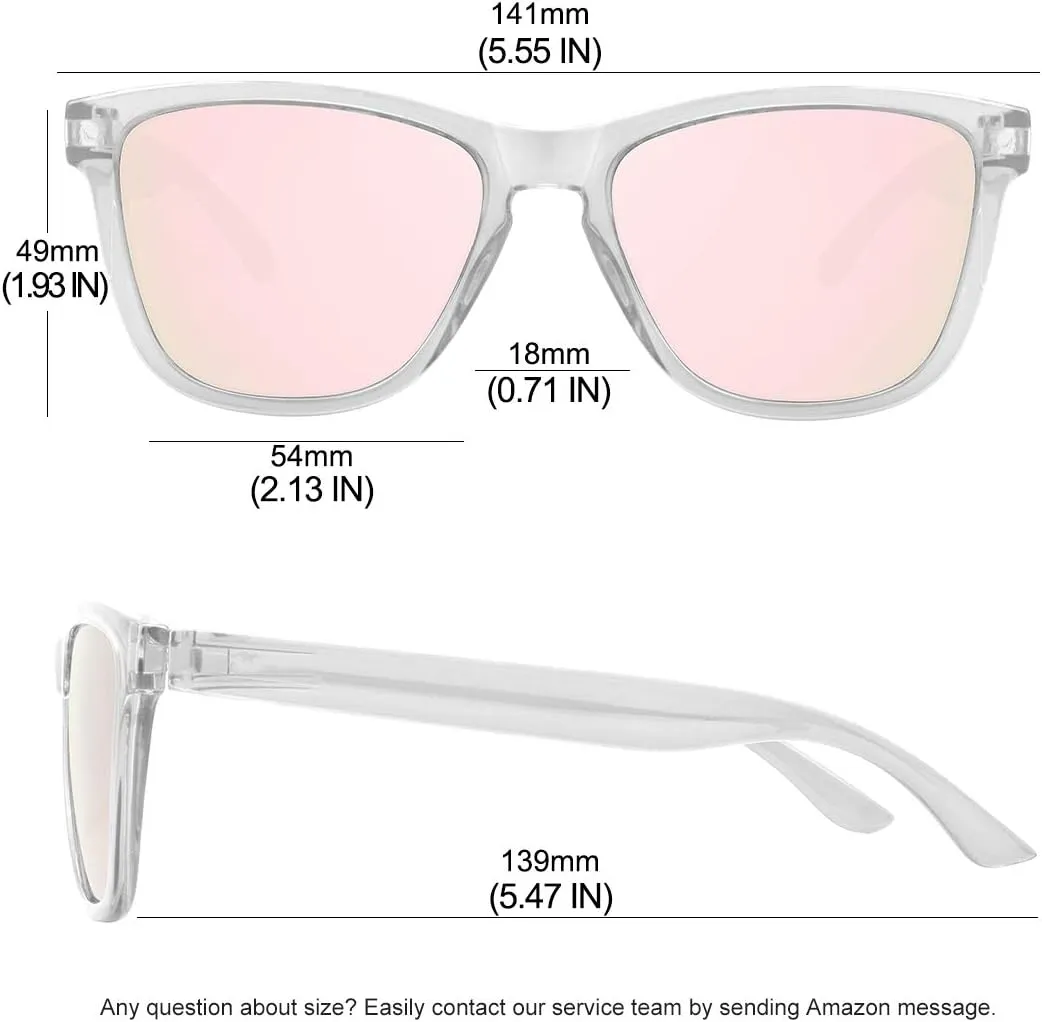 MEETSUN Polarized Sunglasses for Women Men Trendy Classic Retro Designer Style