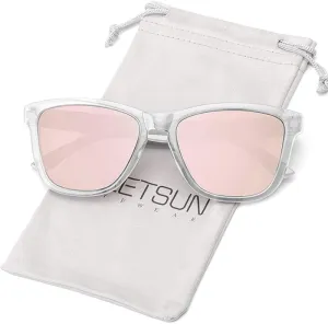 MEETSUN Polarized Sunglasses for Women Men Trendy Classic Retro Designer Style
