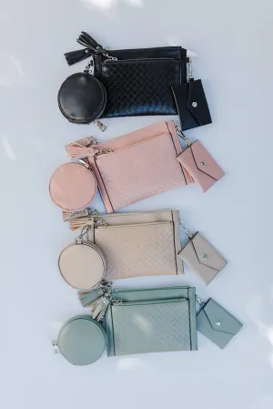 Mirabel Woven Double Zip Crossbody Bag w Wallet