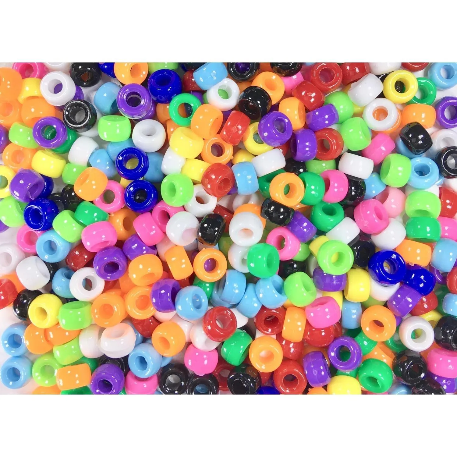 Multicolored Mini Pony Beads (1,000 Pack)
