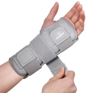 NuCamper Carpal Tunnel Wrist Brace Night Support for Men & Women, Adjustable Wrist Splint with 3 Straps and Metal Splint Stabilizer, Hand Brace for Pain Relief, Tendinitis, Arthritis - Left Hand,L/XL