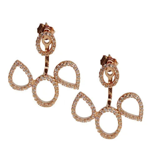 Open Shapes Ear Jackets (STERLING)