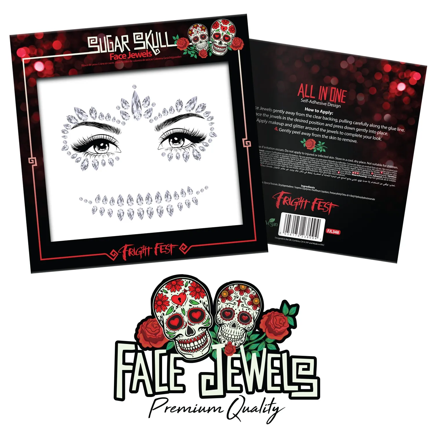 PaintGlow Halloween Face Jewels