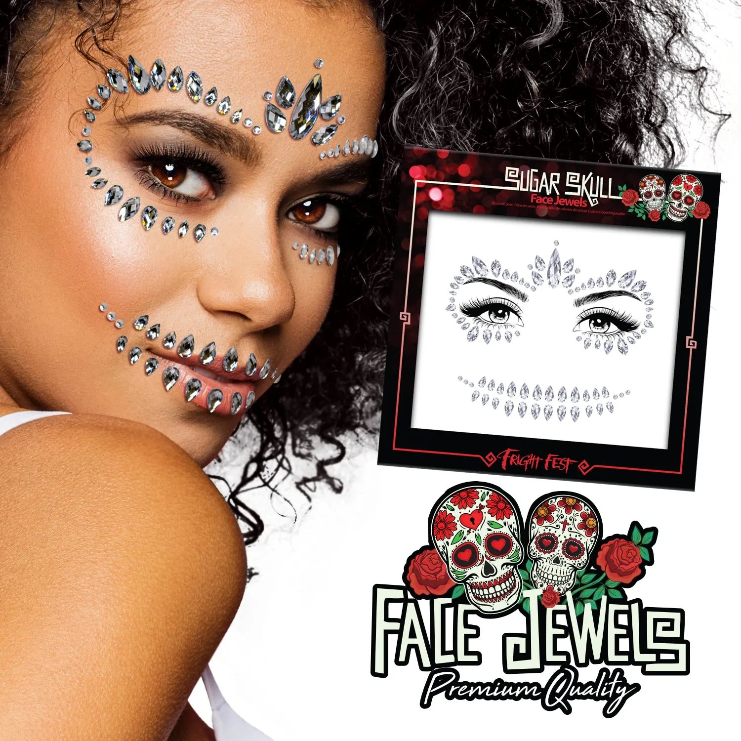 PaintGlow Halloween Face Jewels