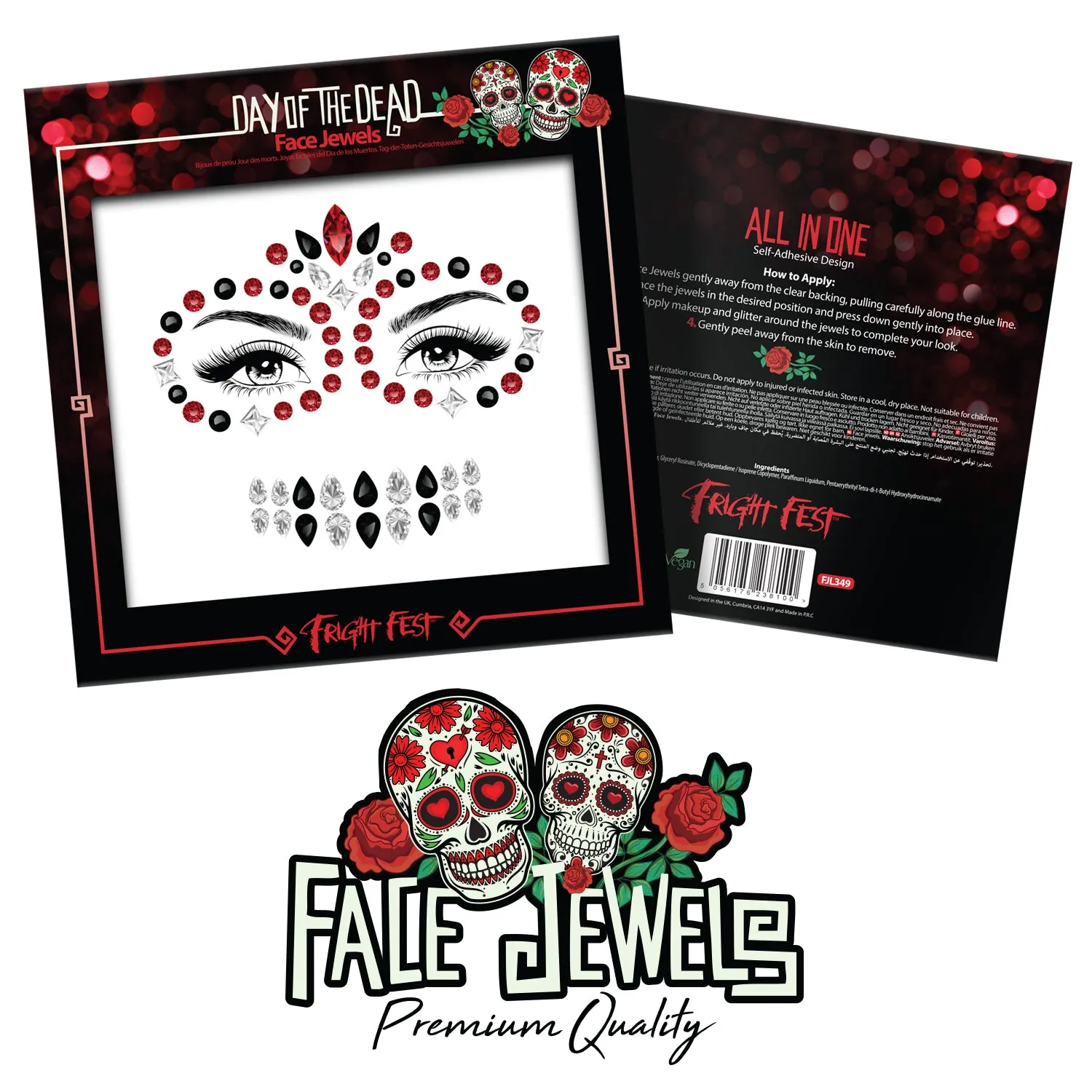 PaintGlow Halloween Face Jewels