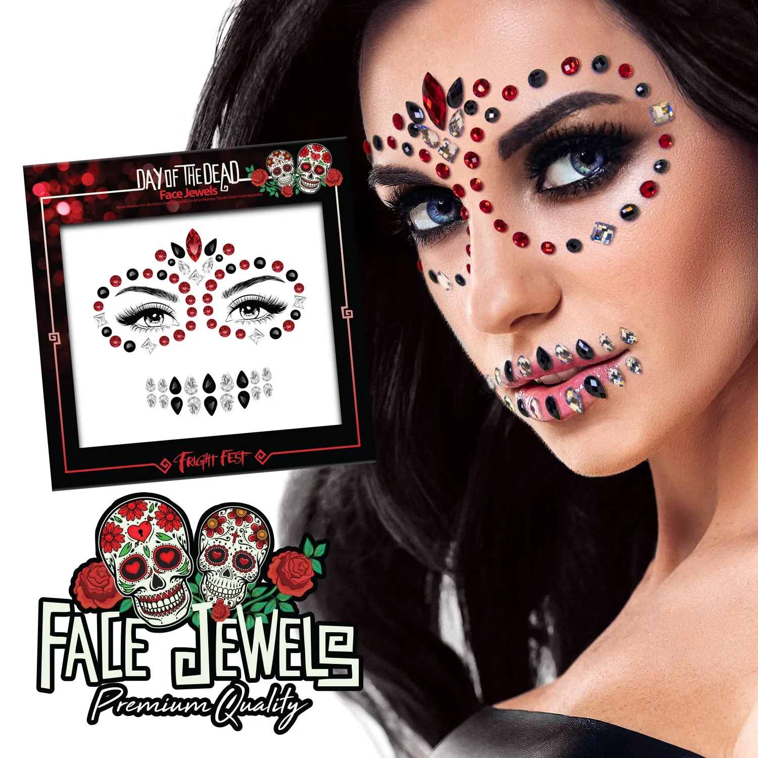 PaintGlow Halloween Face Jewels