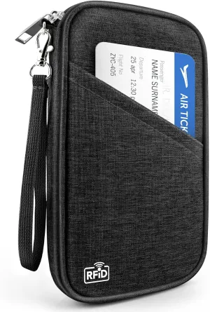 Passport Holder Family RFID Travel Document Organizer for Women Waterproof Passport Wallet Men Portable Case for Cards