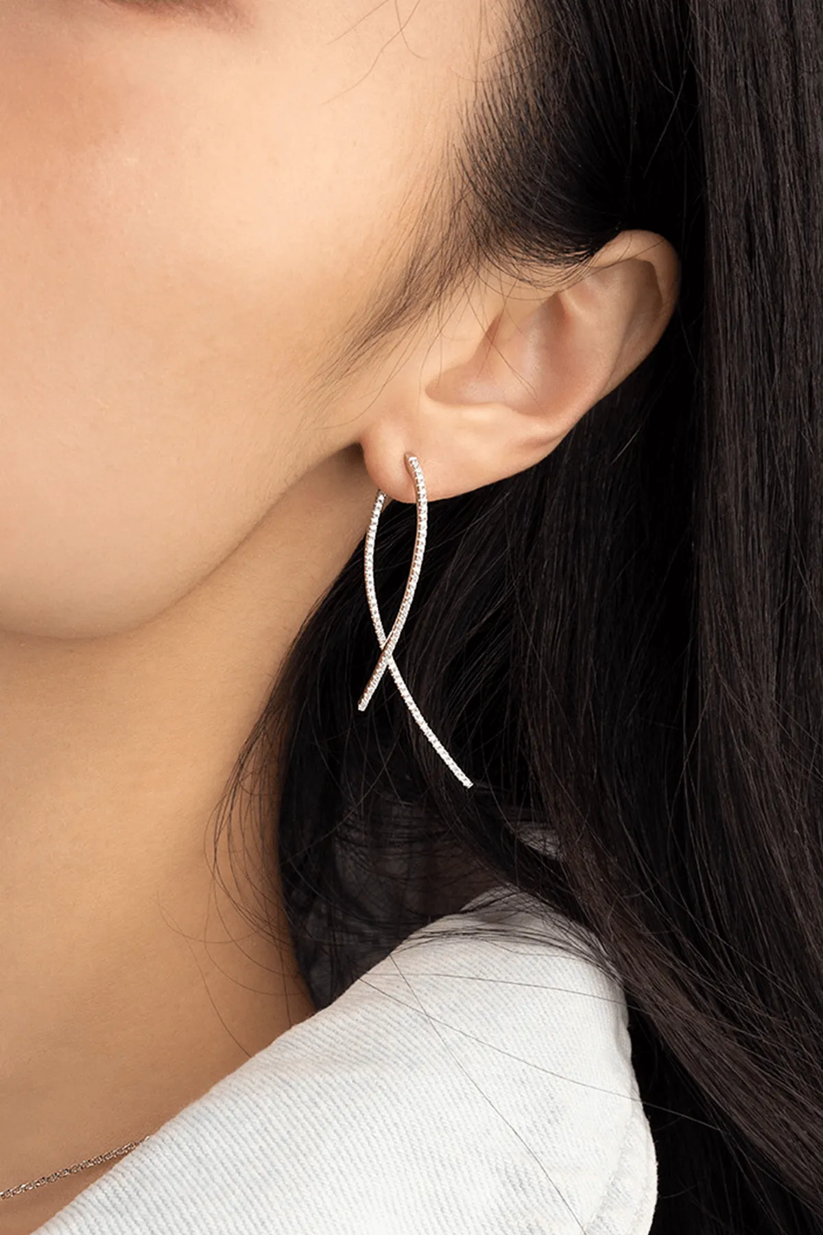 Paved Geometric Ear Jackets
