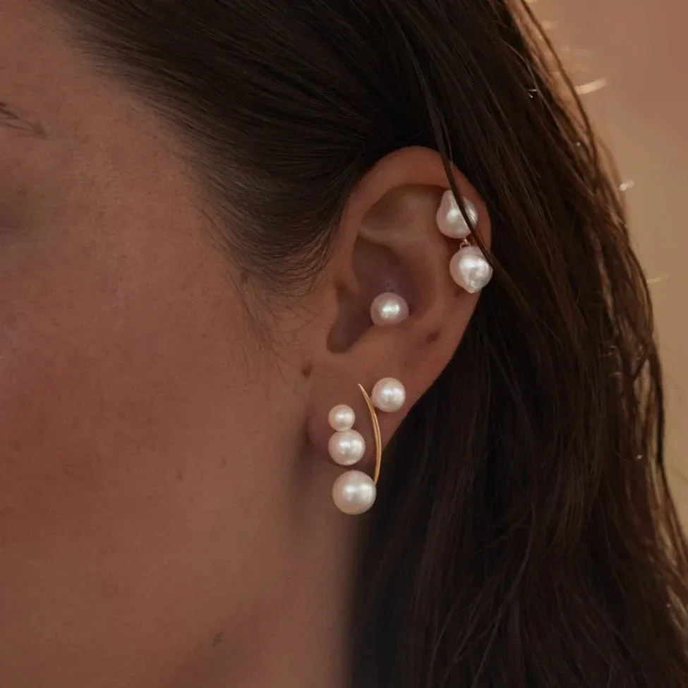 Pila Floater Ear Jackets | 14K