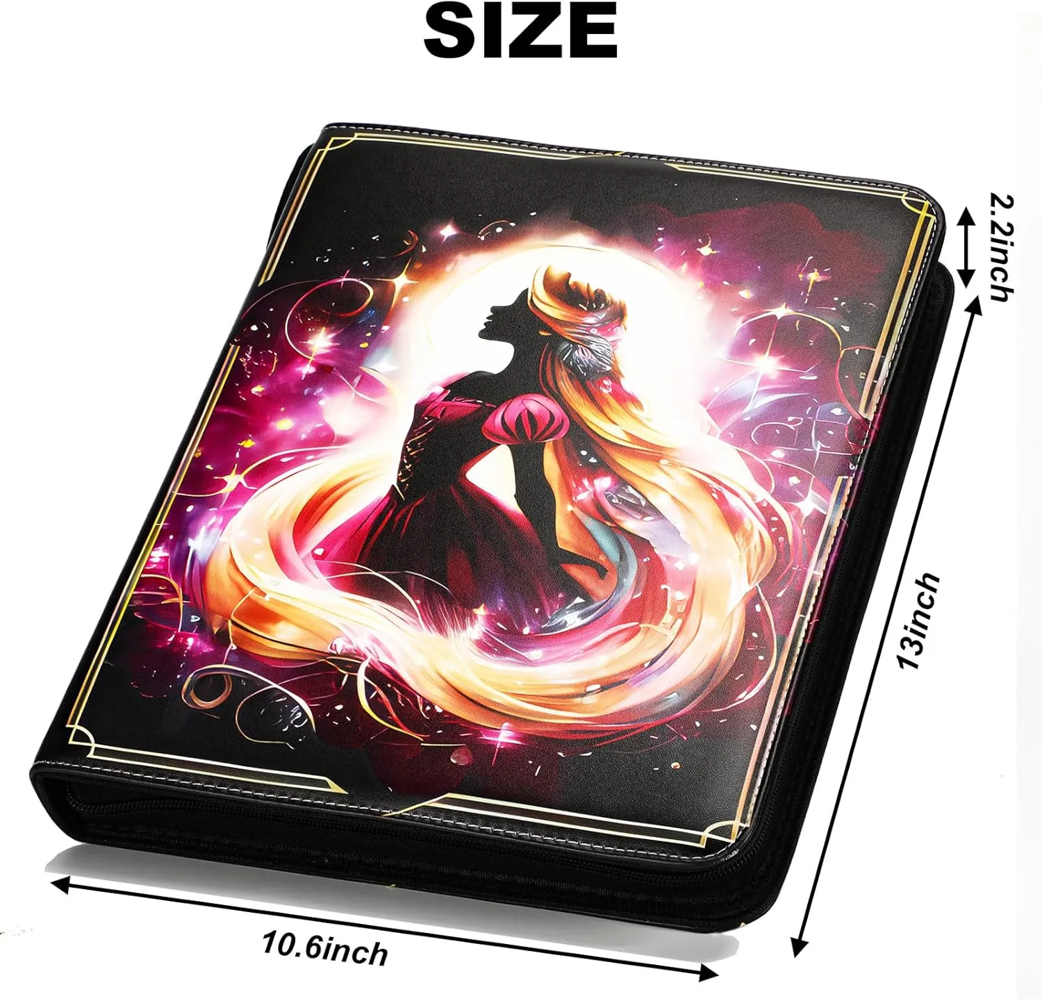 Premium Binder Compatible with Lorcana Tarding Cards 990 Pockets Collectible Card Holder for Sports Cards and other TCG Trading Cards with 55 Sleeves.