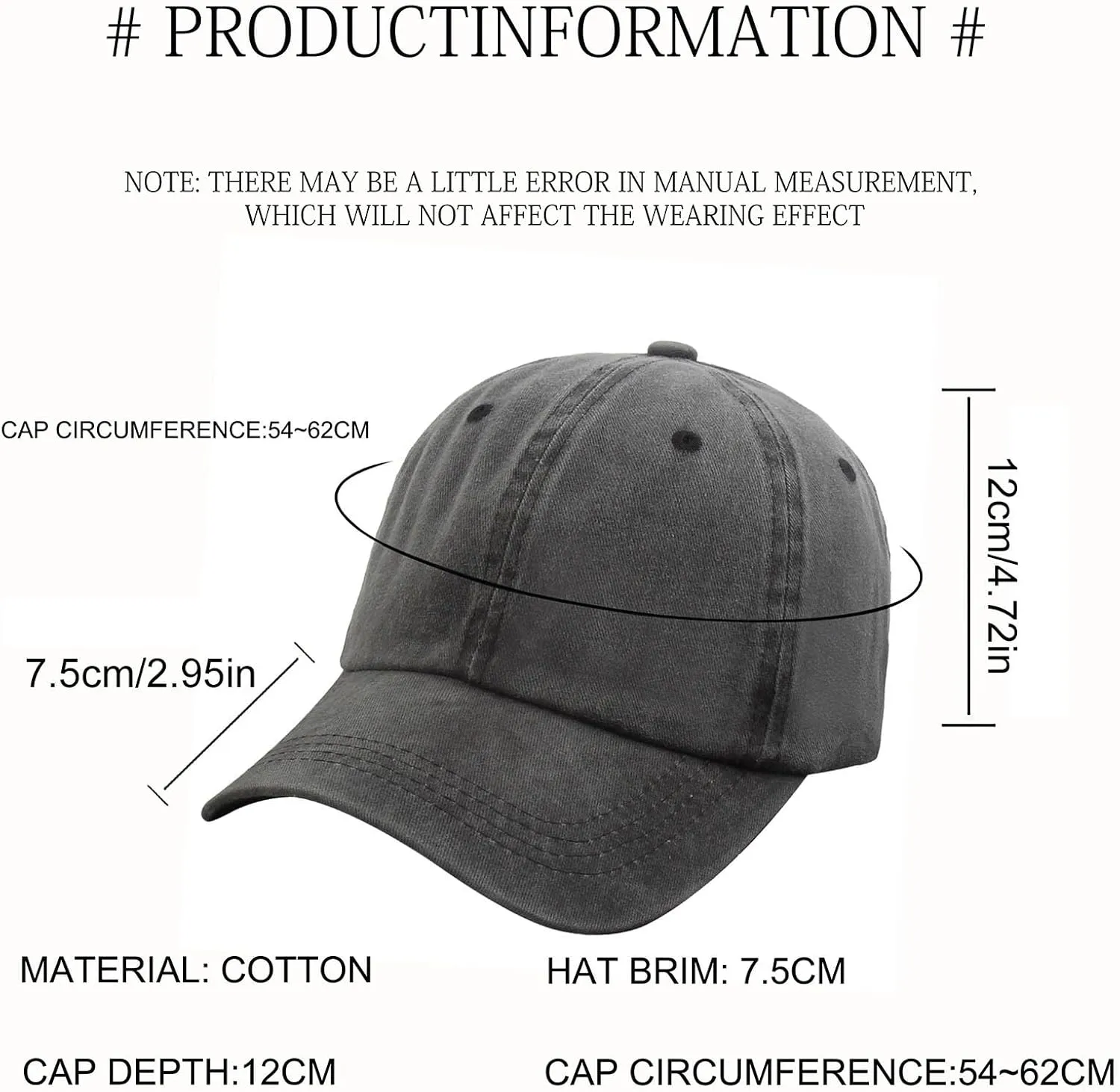 Protect Our National Parks Cap Unisex Baseball Cap Save Wildlife Bear Caps National Park Print Baseball Hat