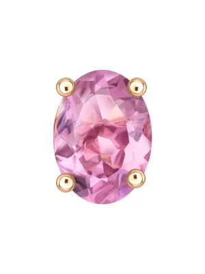 Purple Tourmaline Stud