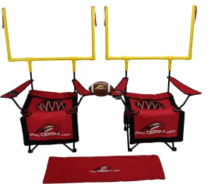 QB54 - The Ultimate Football Yard Game Set, Outdoor Football Toss for Tailgating, Backyard, Beach, Park, Tournaments, Sports Training, Score Touchdowns, Kick Field Goals