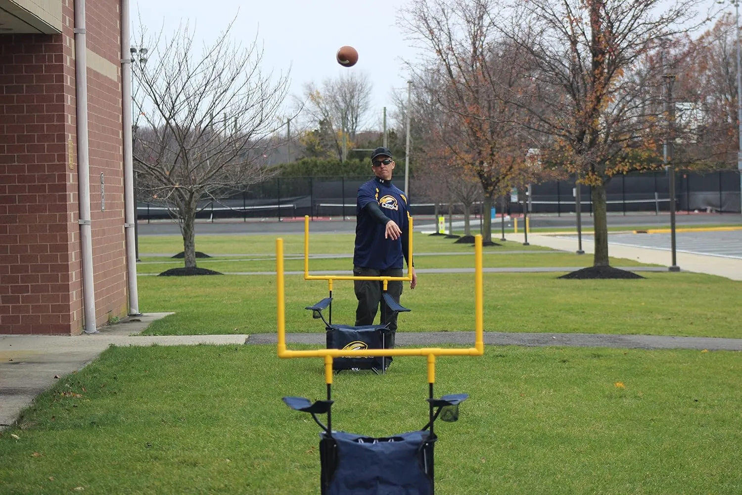 QB54 - The Ultimate Football Yard Game Set, Outdoor Football Toss for Tailgating, Backyard, Beach, Park, Tournaments, Sports Training, Score Touchdowns, Kick Field Goals