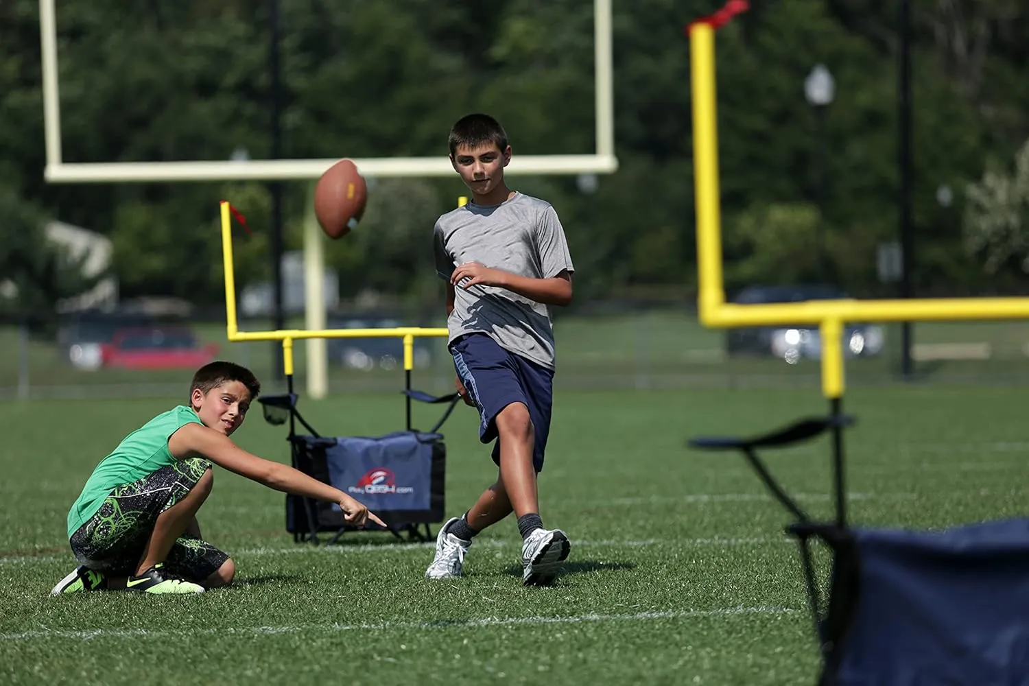 QB54 - The Ultimate Football Yard Game Set, Outdoor Football Toss for Tailgating, Backyard, Beach, Park, Tournaments, Sports Training, Score Touchdowns, Kick Field Goals