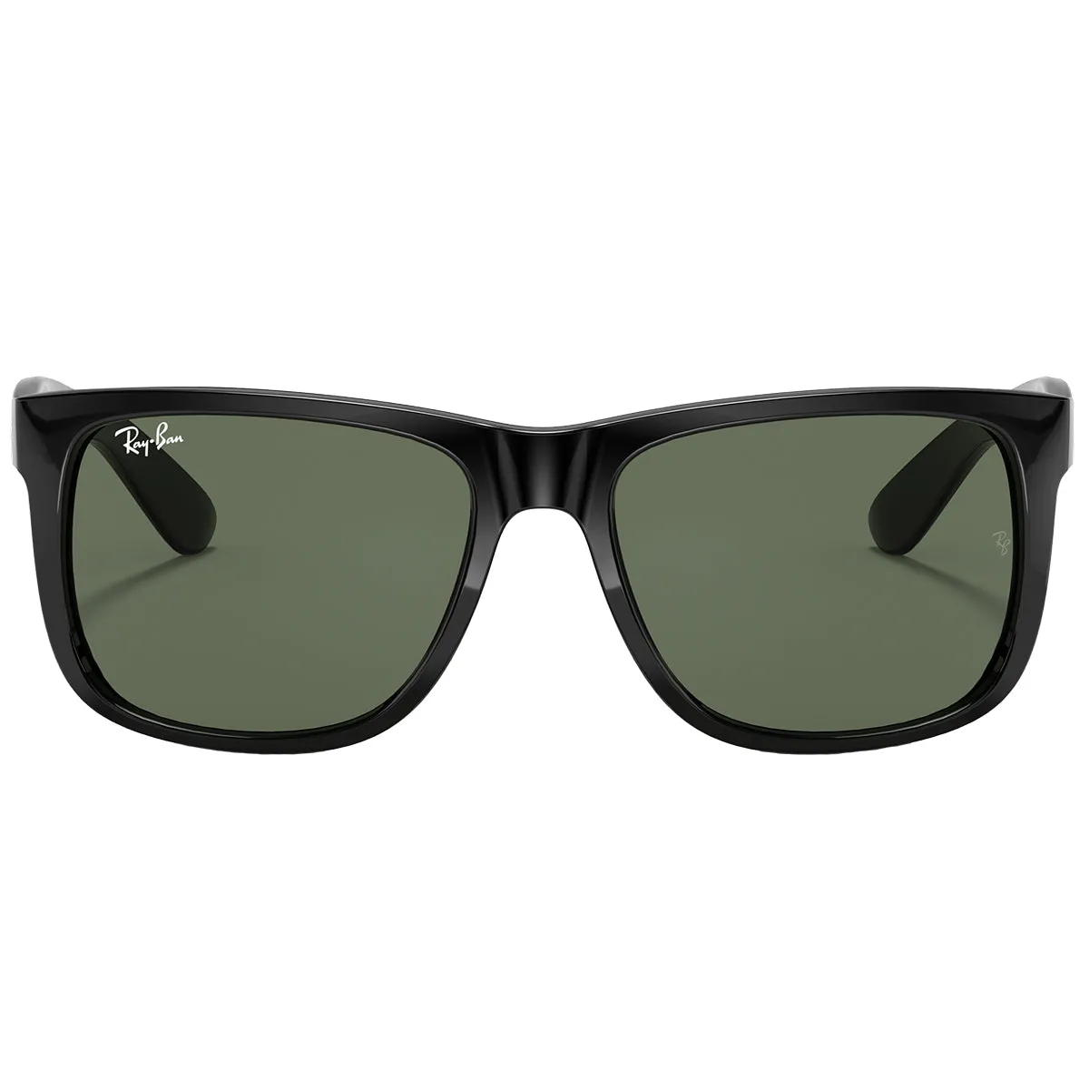 Ray-Ban Justin Classic Sunglasses - Polished Black/Green
