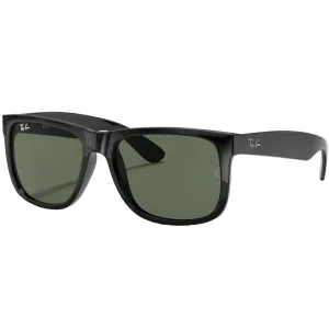 Ray-Ban Justin Classic Sunglasses - Polished Black/Green