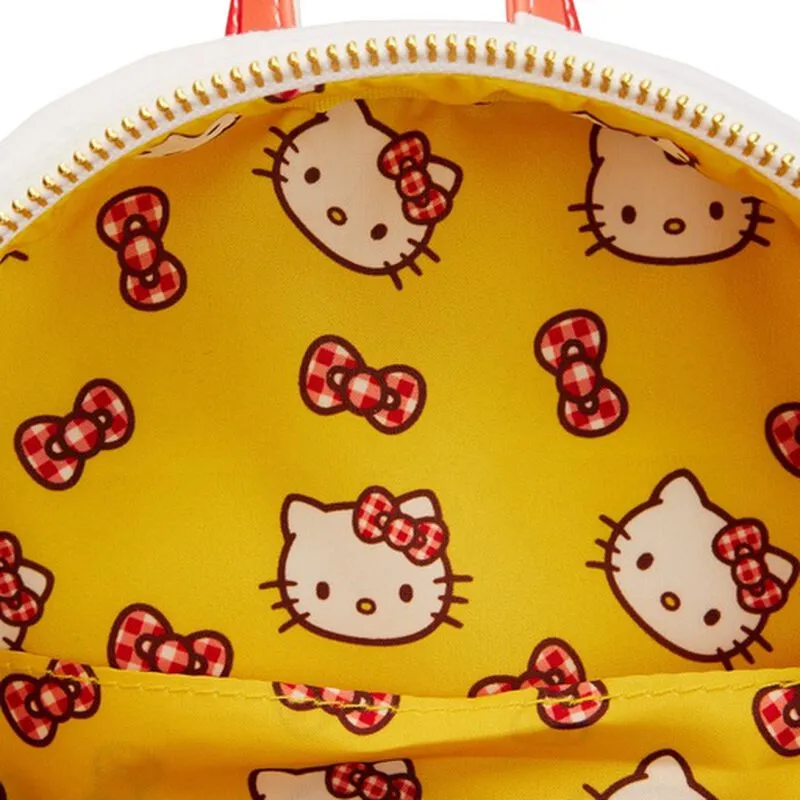 Sanrio Mini Backpack Hello Kitty Fuzzy Gingham Loungefly