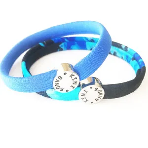 SET OF TWO MERMAID HAIR TIES - OCEAN