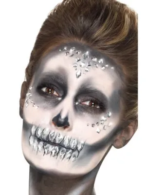 Silver Jewel Face Gems