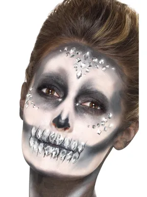 Silver Jewel Face Gems