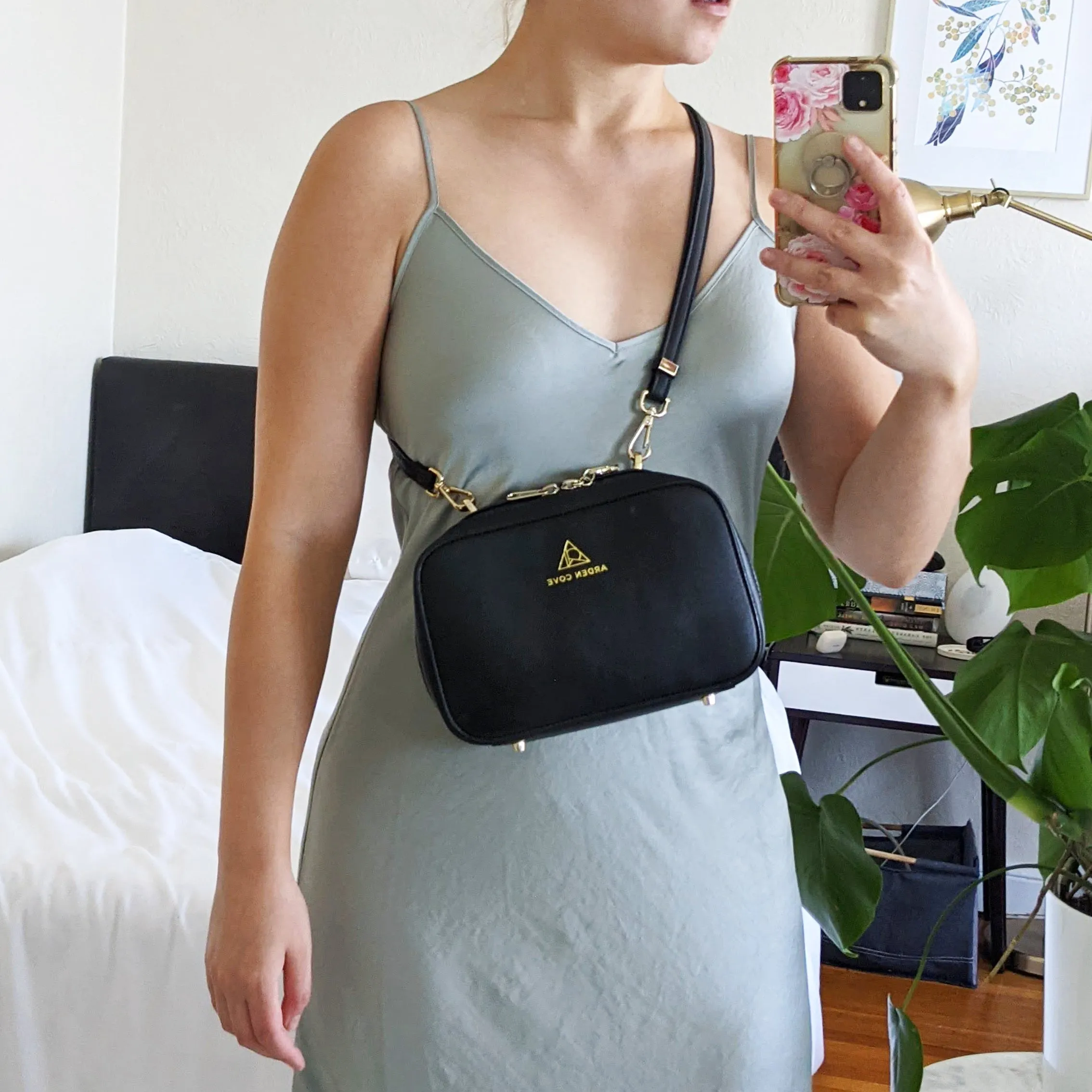 Slash Resistant Faux Leather Short Strap (15"-30")