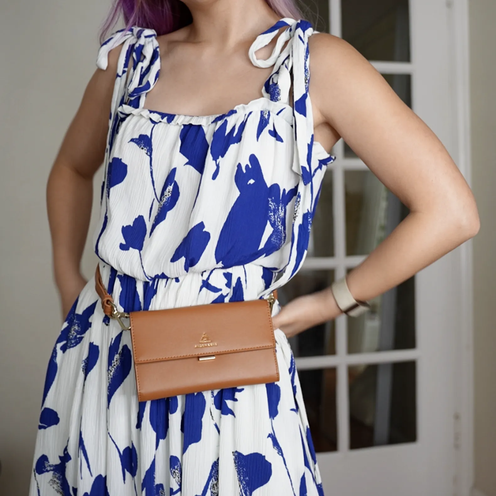 Slash Resistant Faux Leather Short Strap (15"-30")